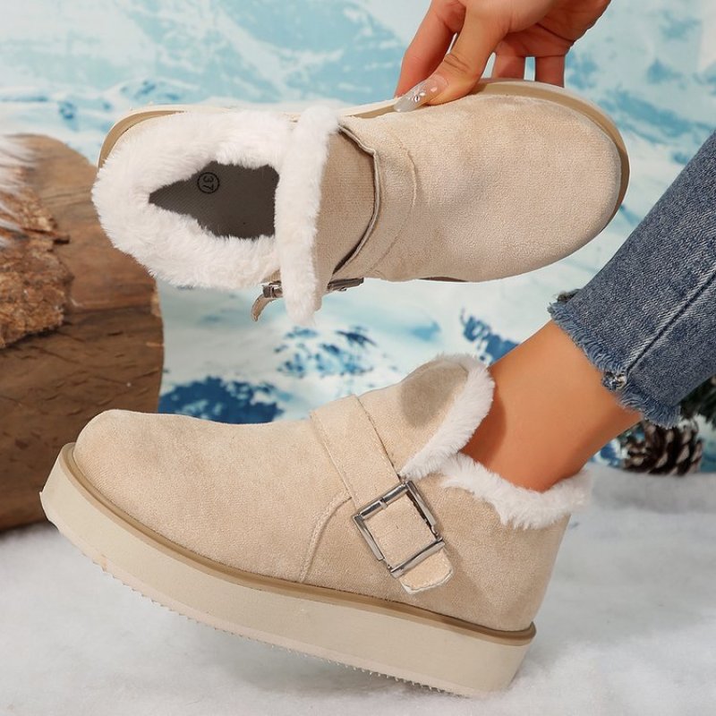 Winter Buckle Snow Boots Fashion